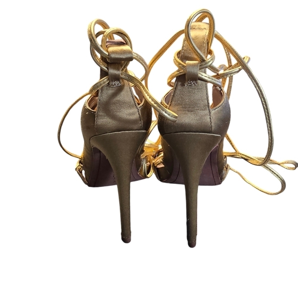 BCBGMAXAZRIA Esme Metallic Gladiator Sandal Sz. 7.5 - Picture 9 of 10